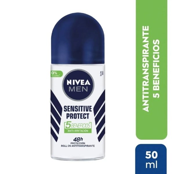 Antitranspirante Roll On Nivea Men Sensitive Protect 50ml - Imagen 5